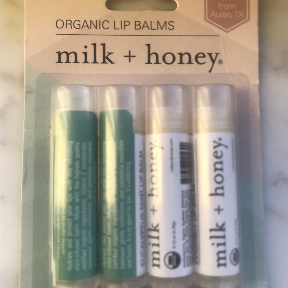 Milk and Honey Organic Lip Balms